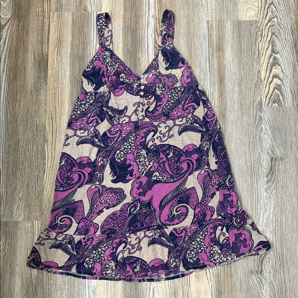 Mossimo Supply Co. Pink and Black Paisley Dress